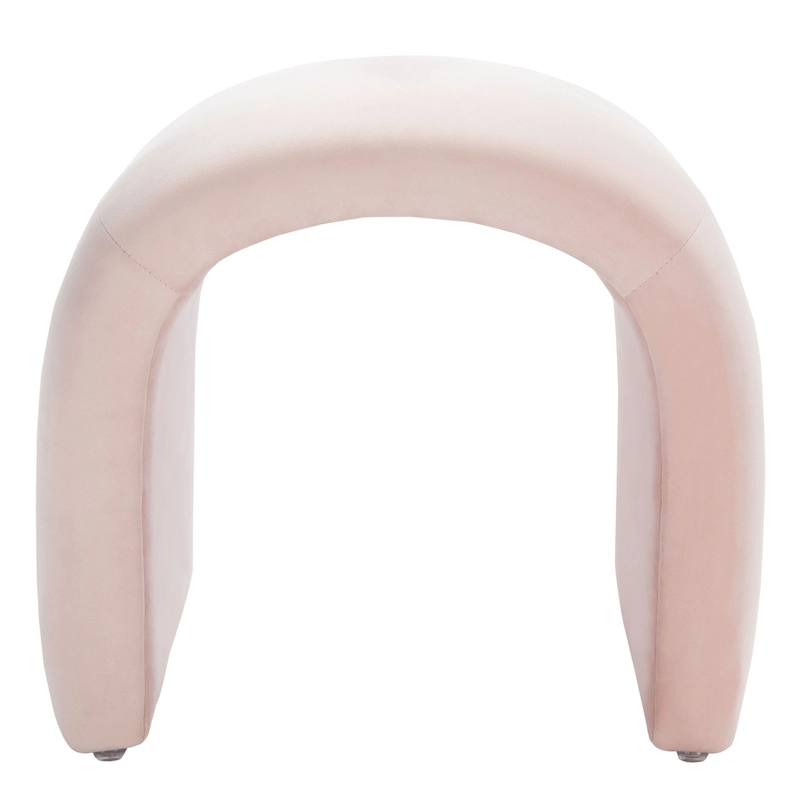 SAFAVIEH Alize Curved Waterfall Velvet Ottoman