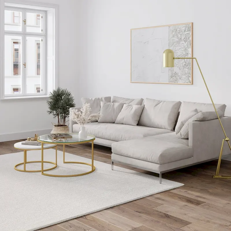 Nathan James Stella Round Nesting Coffee Table Set of 2