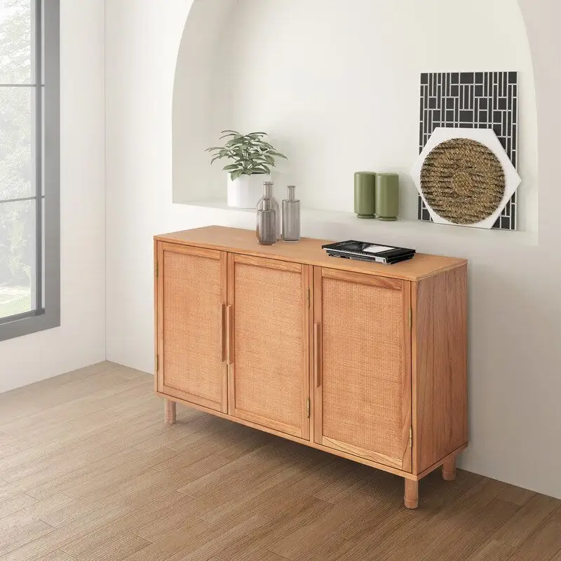 Hopper Studio Delancey Light Blond 3 Door Cabinet