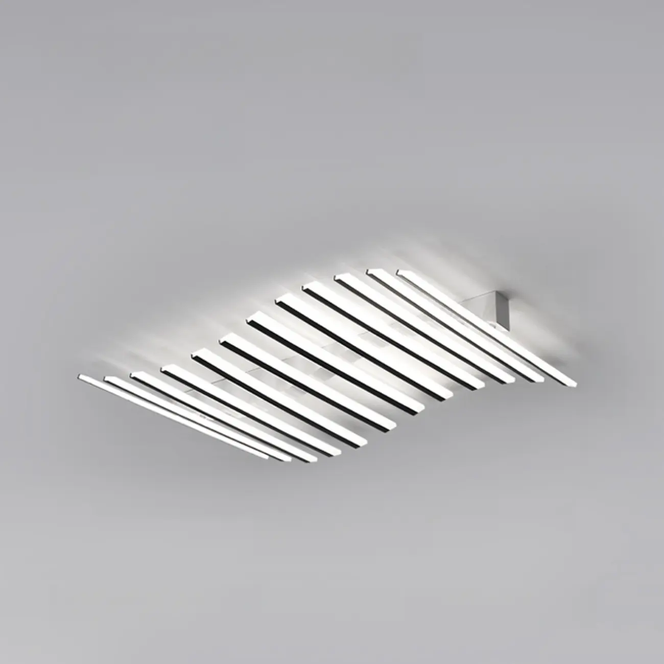 Geometric LED Semi Flush Ceiling Light with Acrylic Shade
