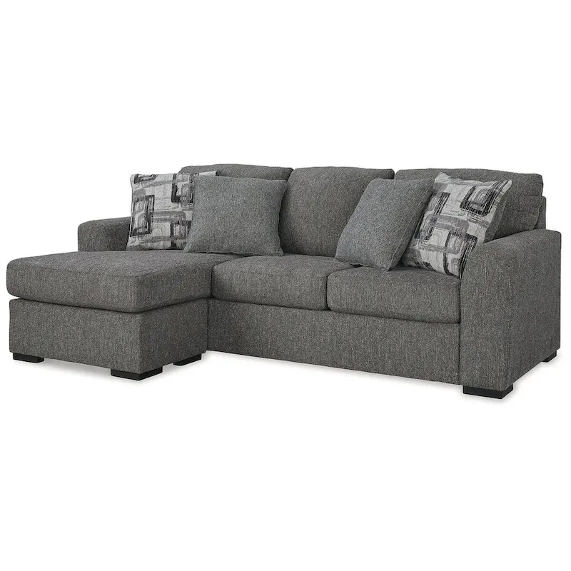 Signature Design by Ashley Gardiner Pewter Sofa Chaise - 101W x 63D x 40H
