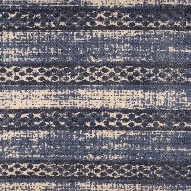 47  Antique Blue Distressed Rectangular Bench