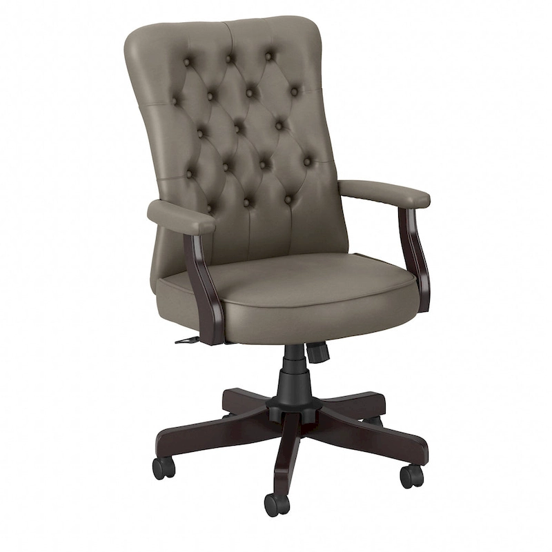 Salinas High Back Tufted Office Chair with Arms by Bush Furniture