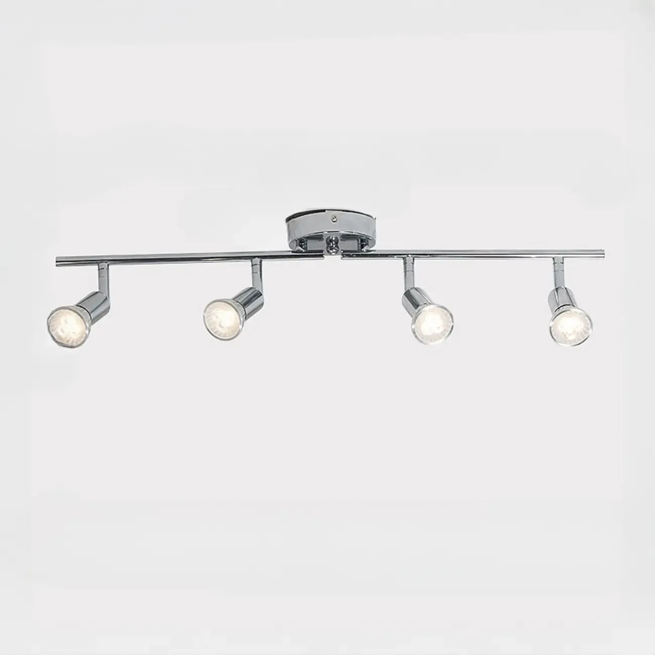 Adjustable Modern Chrome Semi Flush Mount Ceiling Track Light