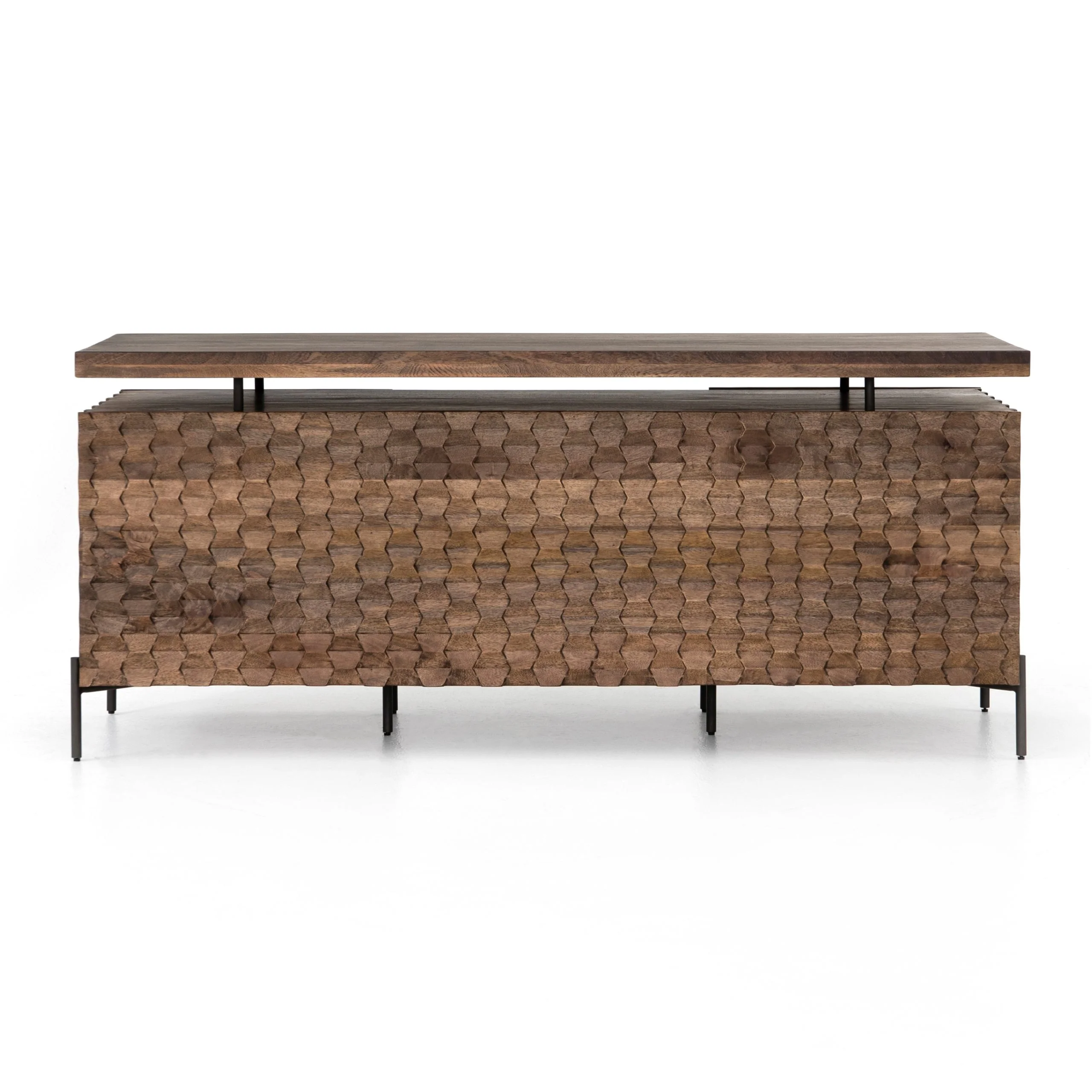 RAFFAEL DESK-ANTIQUE BROWN