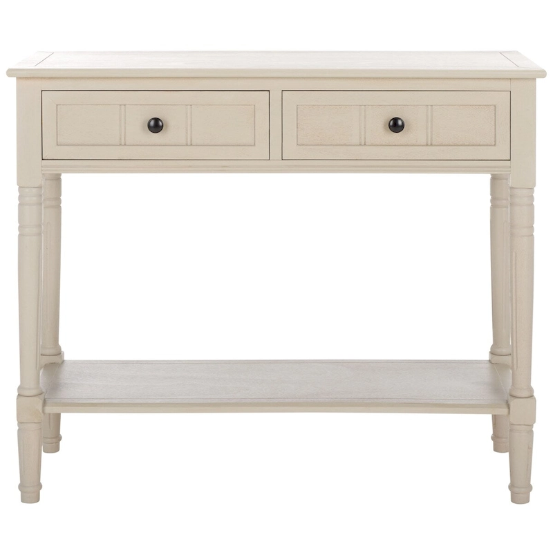 SAFAVIEH Camilla Grey 2-Drawer Console Table - 35.8 x 13.8 x 29.5 - 36Wx14Dx30H