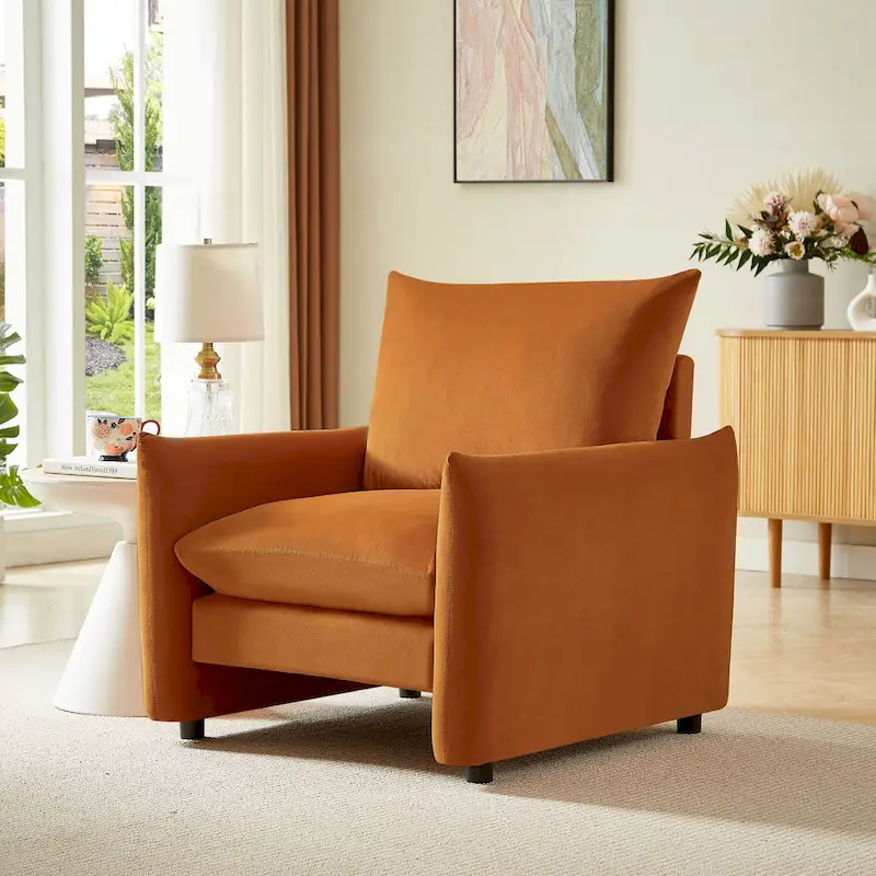 Lilian 33in W Modern Armchair Accent Chair Sofa Lounge Chair