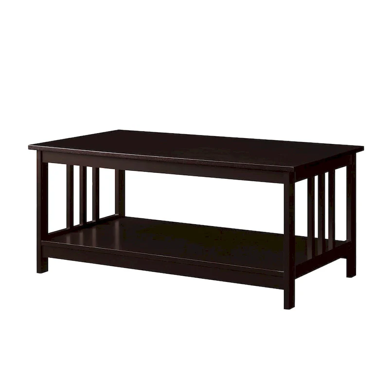 Convenience Concepts Mission Coffee Table with Shelf