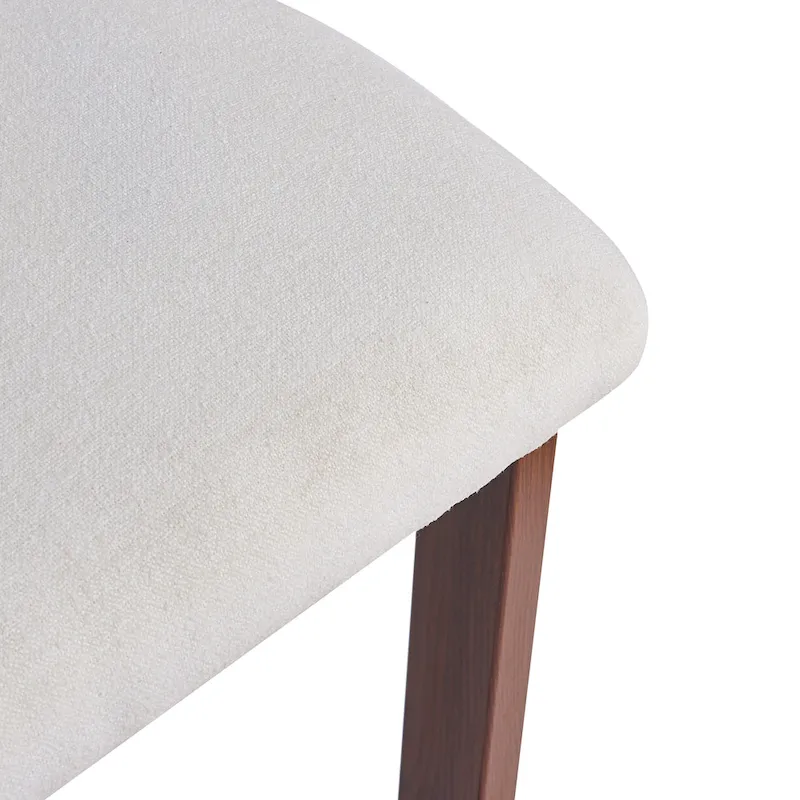 Roomfitters 26.5 Round Upholstered Counter Stools, Set of 2 Low Back Bar Chairs with Black Metal Frame