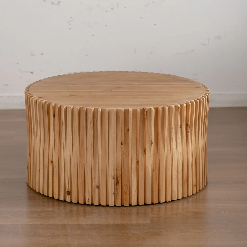 Retro Fashion Style Cylindrical Coffee Table