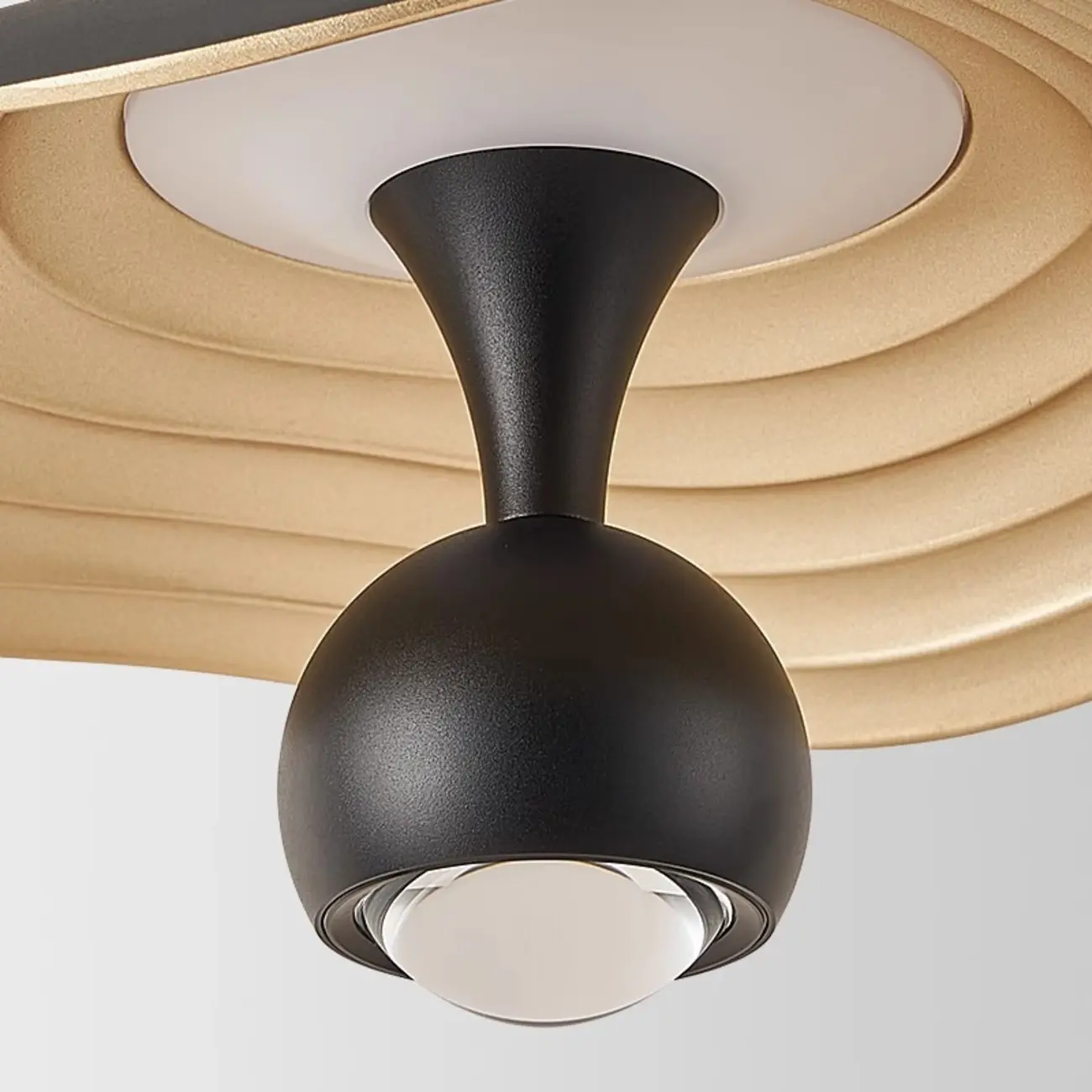 Dimmable Modern Acrylic Black 2-Light LED Pendant Light