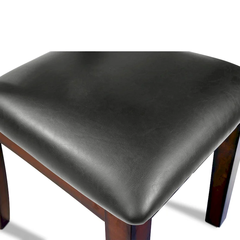 Paur Farmhouse Brown Wood Dining Chairs (Set of 2) by Furniture of America