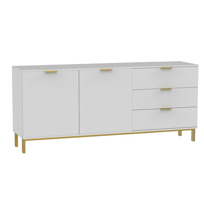 Timechee Buffet Sideboard Credenza Console with 3 Drawers