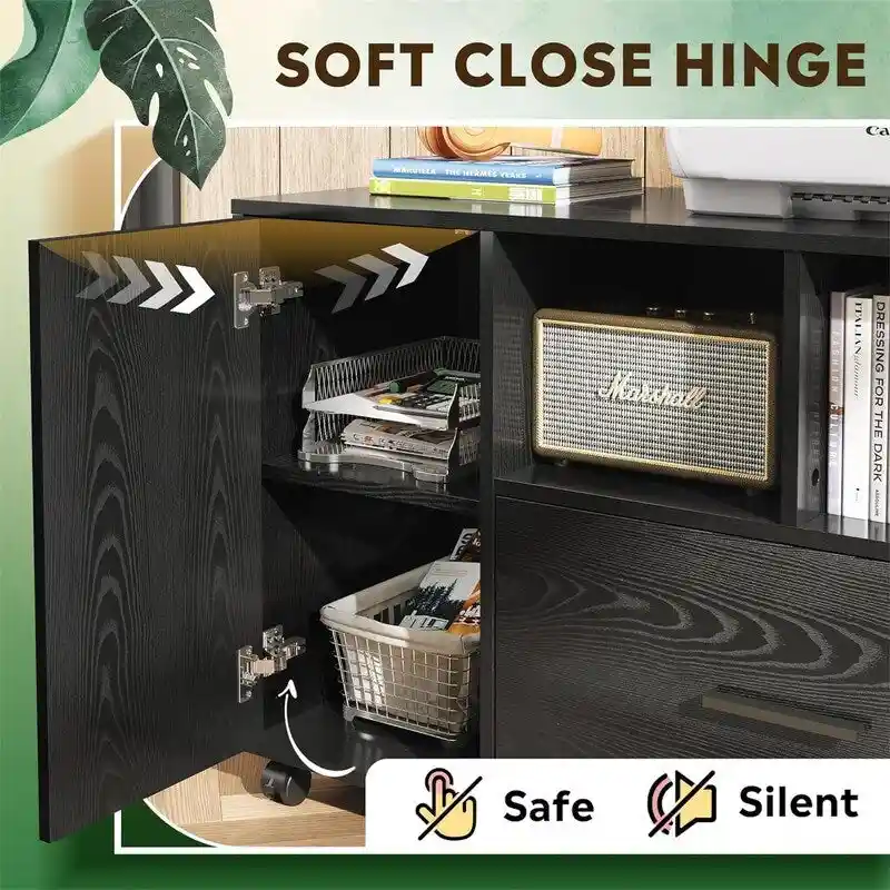 1-Drawer Wood Lateral Filing Cabinet - 15.8D x 36.6W x 25H