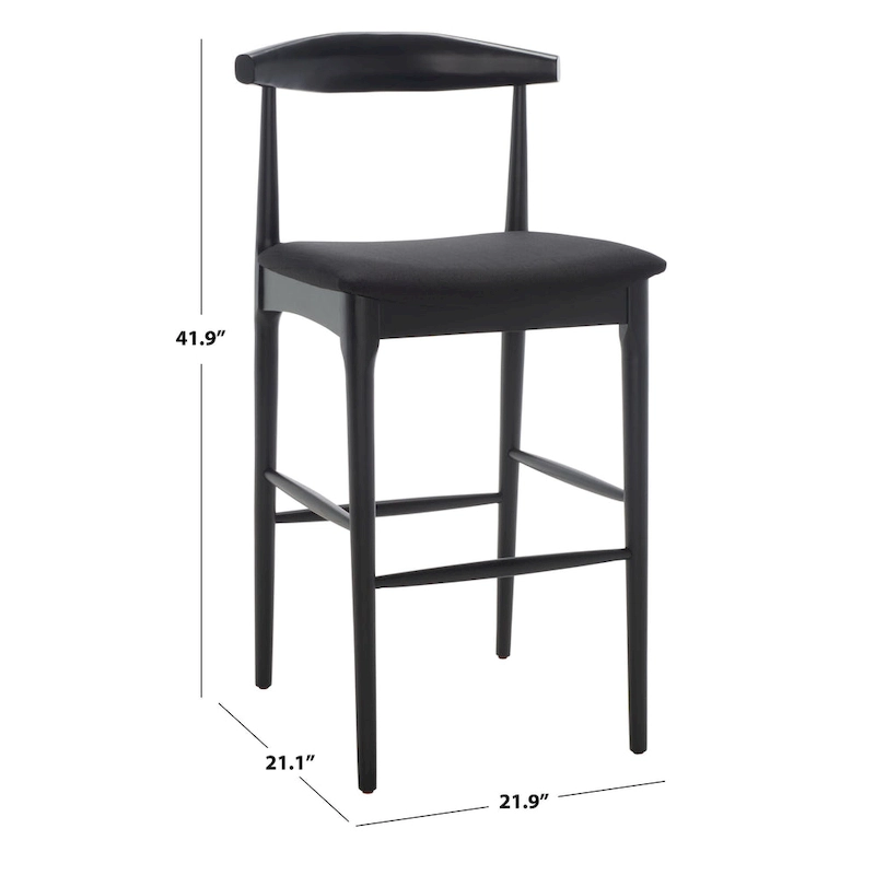 SAFAVIEH Miranda Retro 30-inch Bar Stool - 22 In. W x 21 In. D x 42 In. H - 22Wx21Dx42H