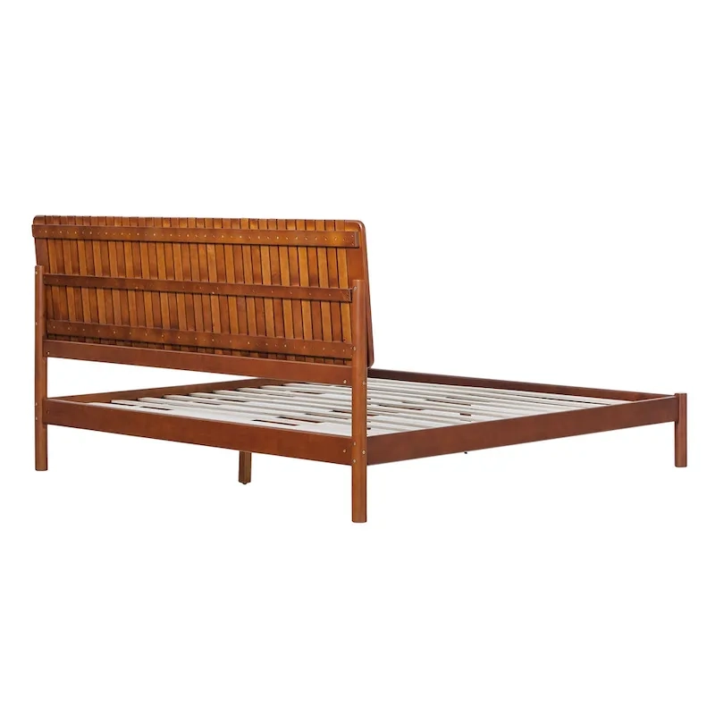 Middlebrook Designs Slatted Headboard Modern King Bed