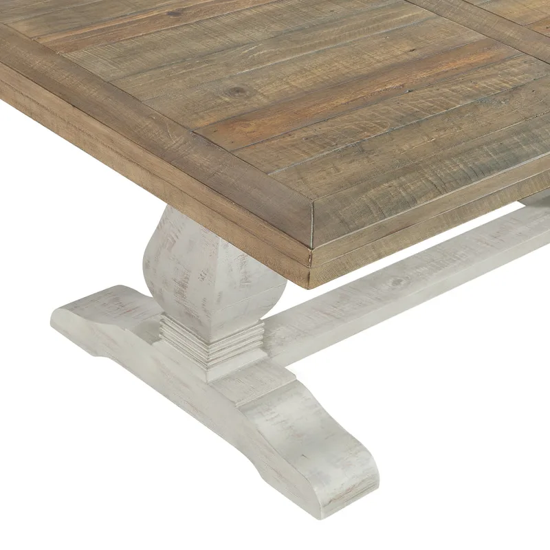 50 Solid Wood Pedestal Coffee Table