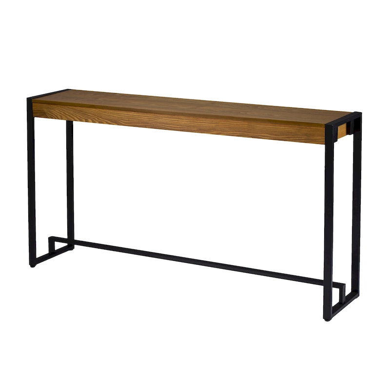 SEI Furniture Macen Modern Narrow Industrial Console Table
