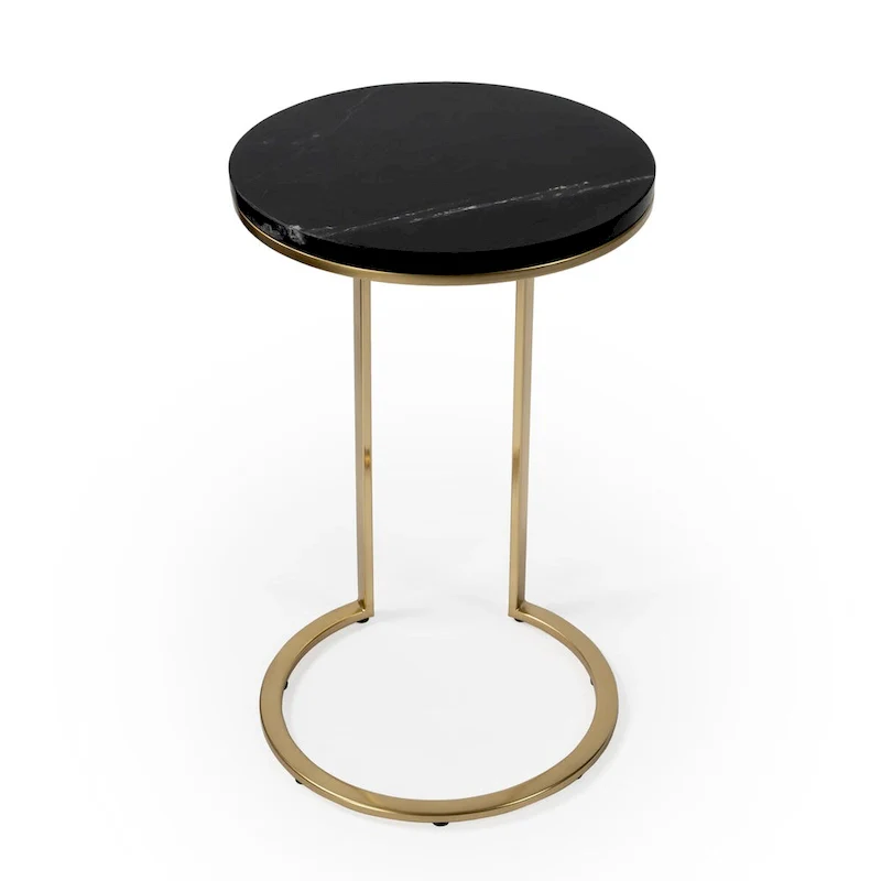 Butler Shounderia Black Marble Accent Table