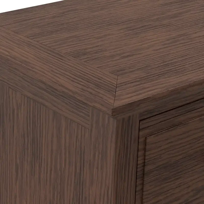 OSP Home Furnishings Modern Mission Queen Bedroom Set with 2 Nightstands and 1 Dresser