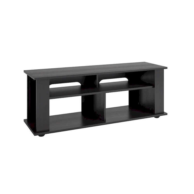 Bakersfield Black TV Stand, For TVs up to 55
