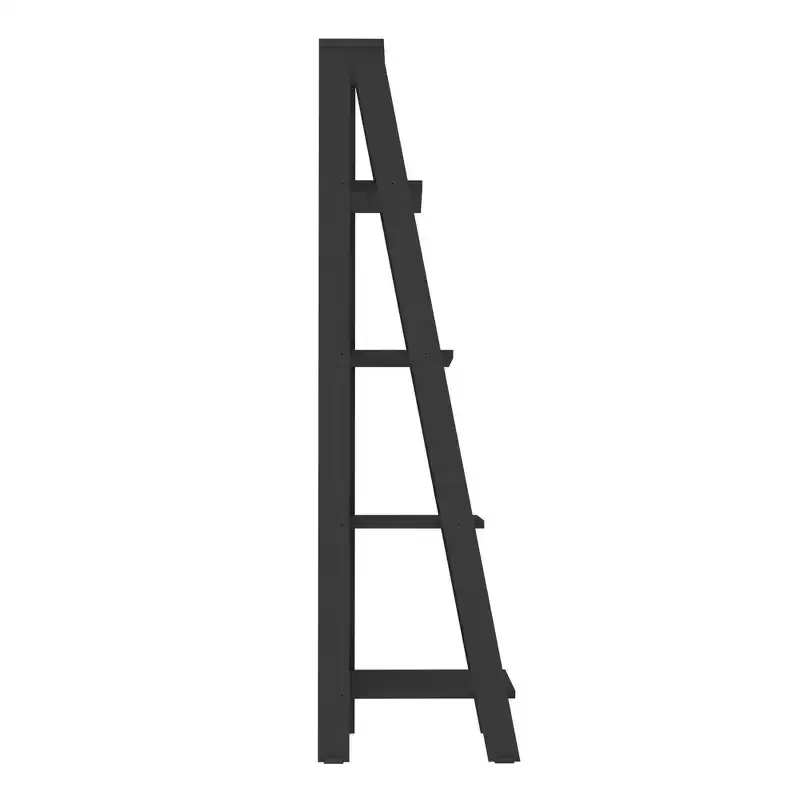 55 Thatcher Transitional Wood 4 Shelf Ladder Bookshelf - Saracina Home