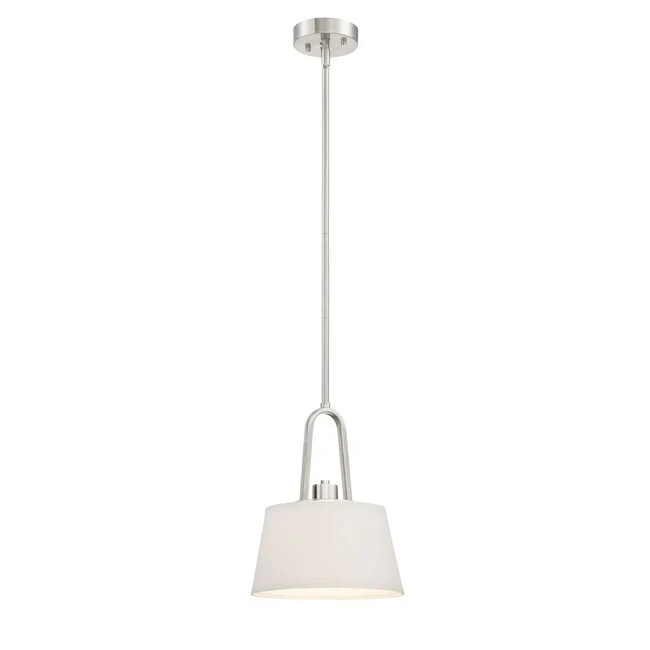 Designers Fountain Studio 9  Wide 1 Light Pendant with Off White