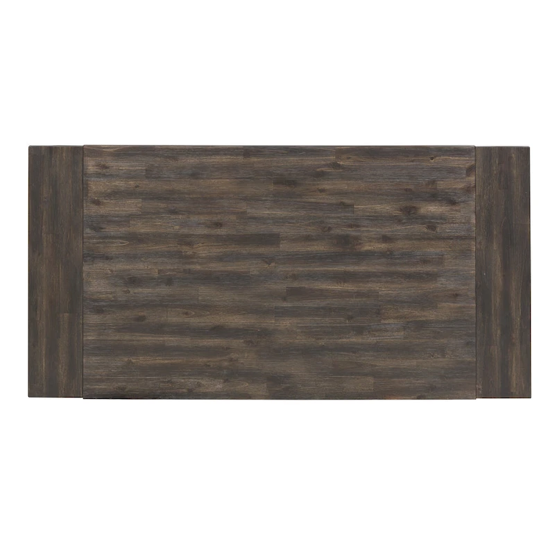 Double Bridge Dark Chestnut Trestle Table Set