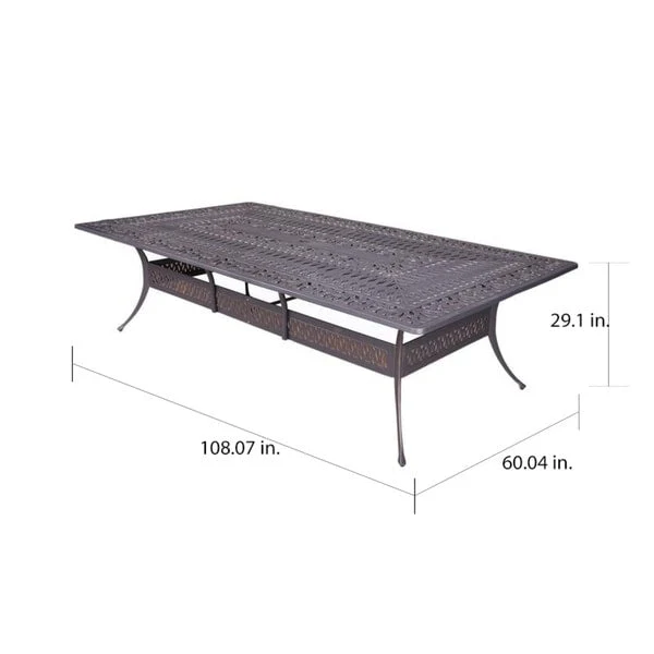 Manasquan 13-piece Gunmetal Aluminum Dining Set by Havenside Home