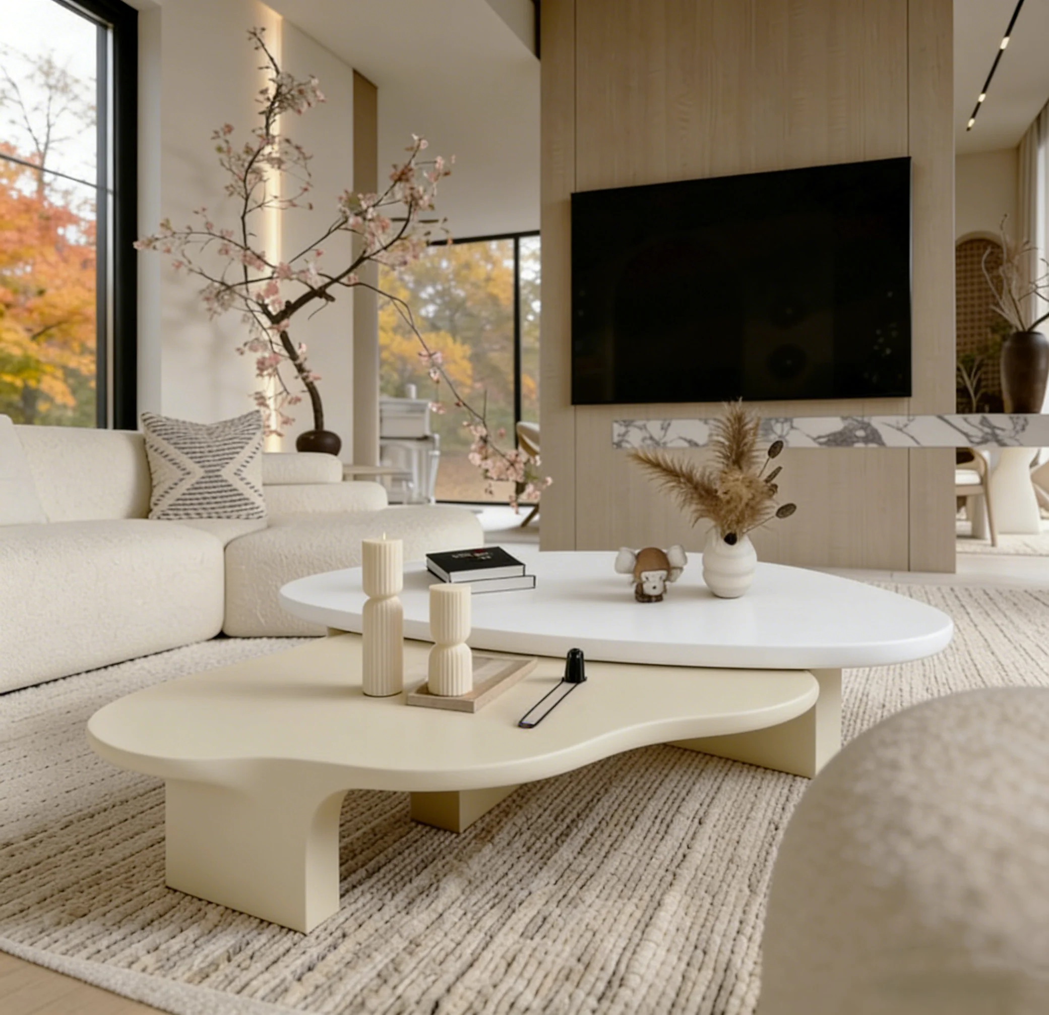 Modern Creative Rotating Coffee Table