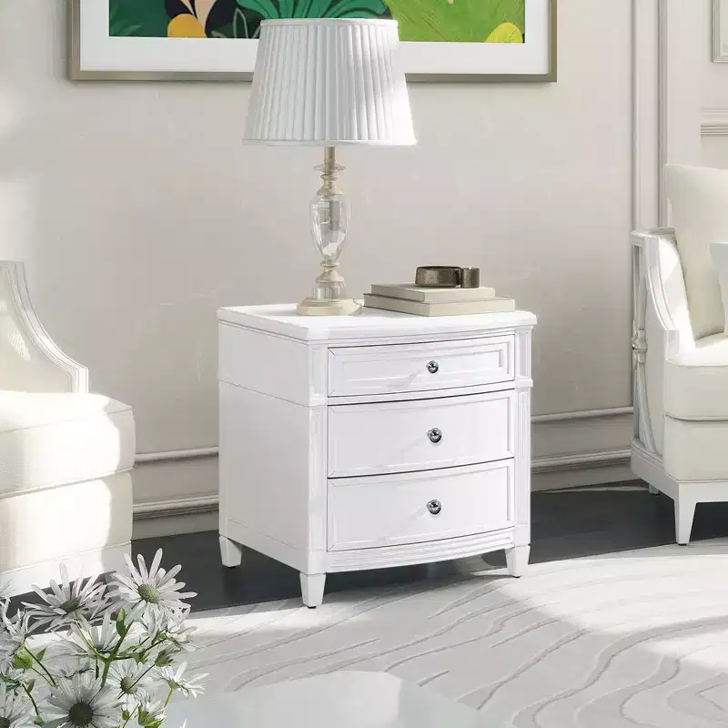JTH LUXE Dauphin Gold Accent End Table