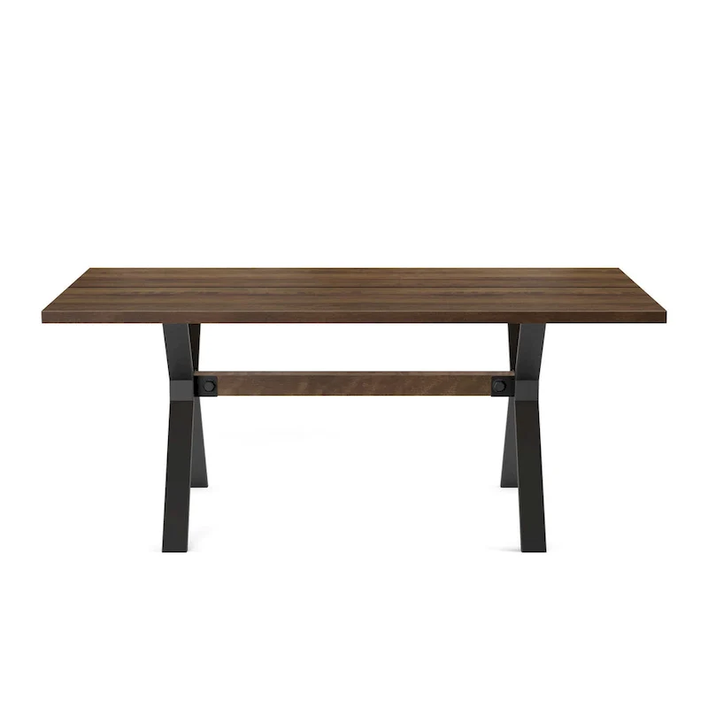 Amisco Leonie Wood Table and Snyder Chairs 7-Pieces Dining Set