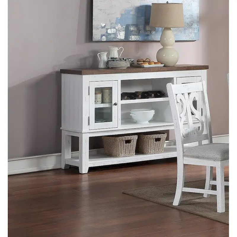 Sever With Open Shelves