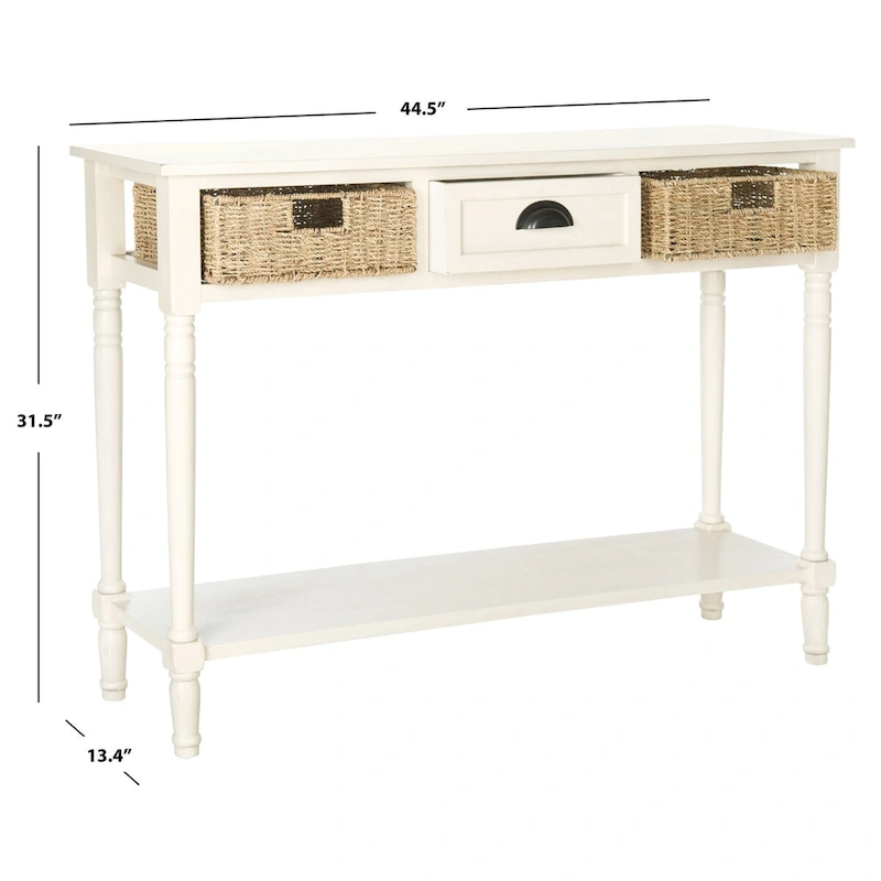 SAFAVIEH Edyth Grey Console - 44.5  x 13.4  x 31.5  - 45Wx13Dx32H