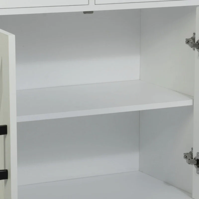 Traditional 42.4  Wide 3 Drawer Sideboard Storage Cabinet