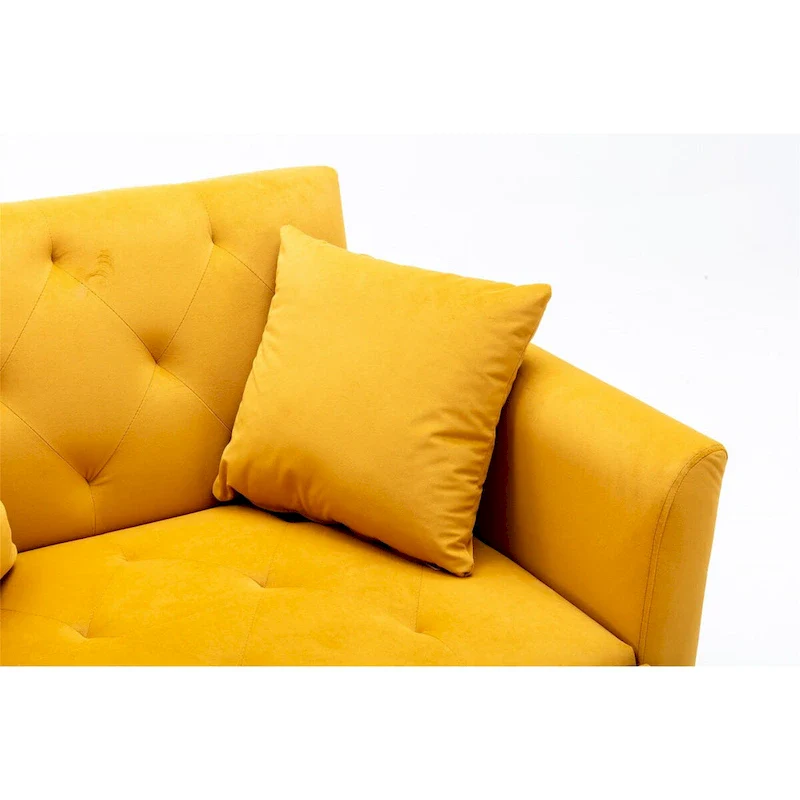 Chaise lounge chair/accent chair,Curved edges, padded with thick foam and upholstered with high-quality fabric