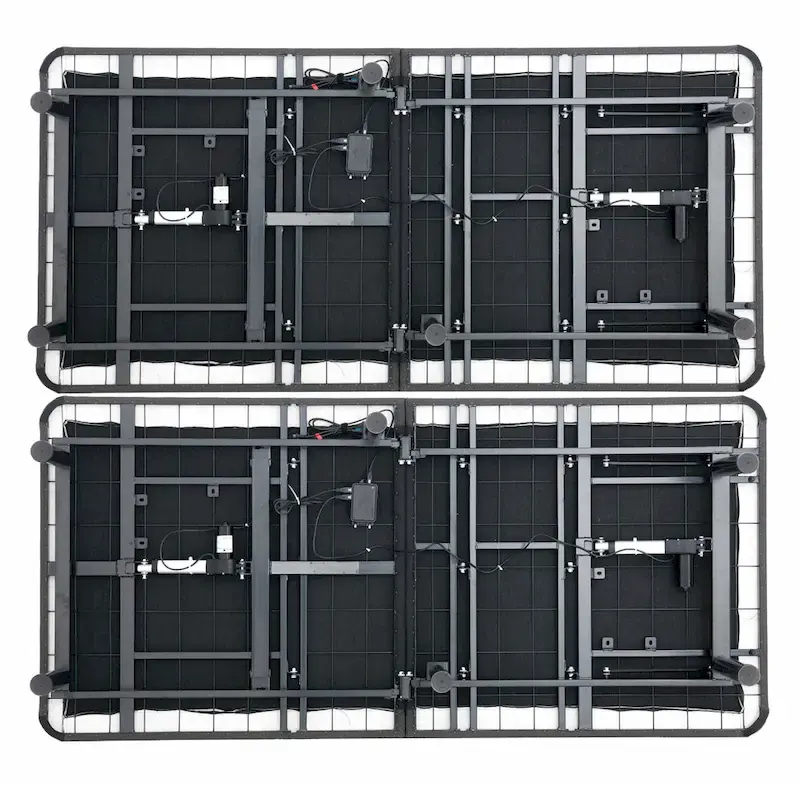 Bridgevine Home Quick Assembly Adjustable Bedframe with Voice Activated Controls