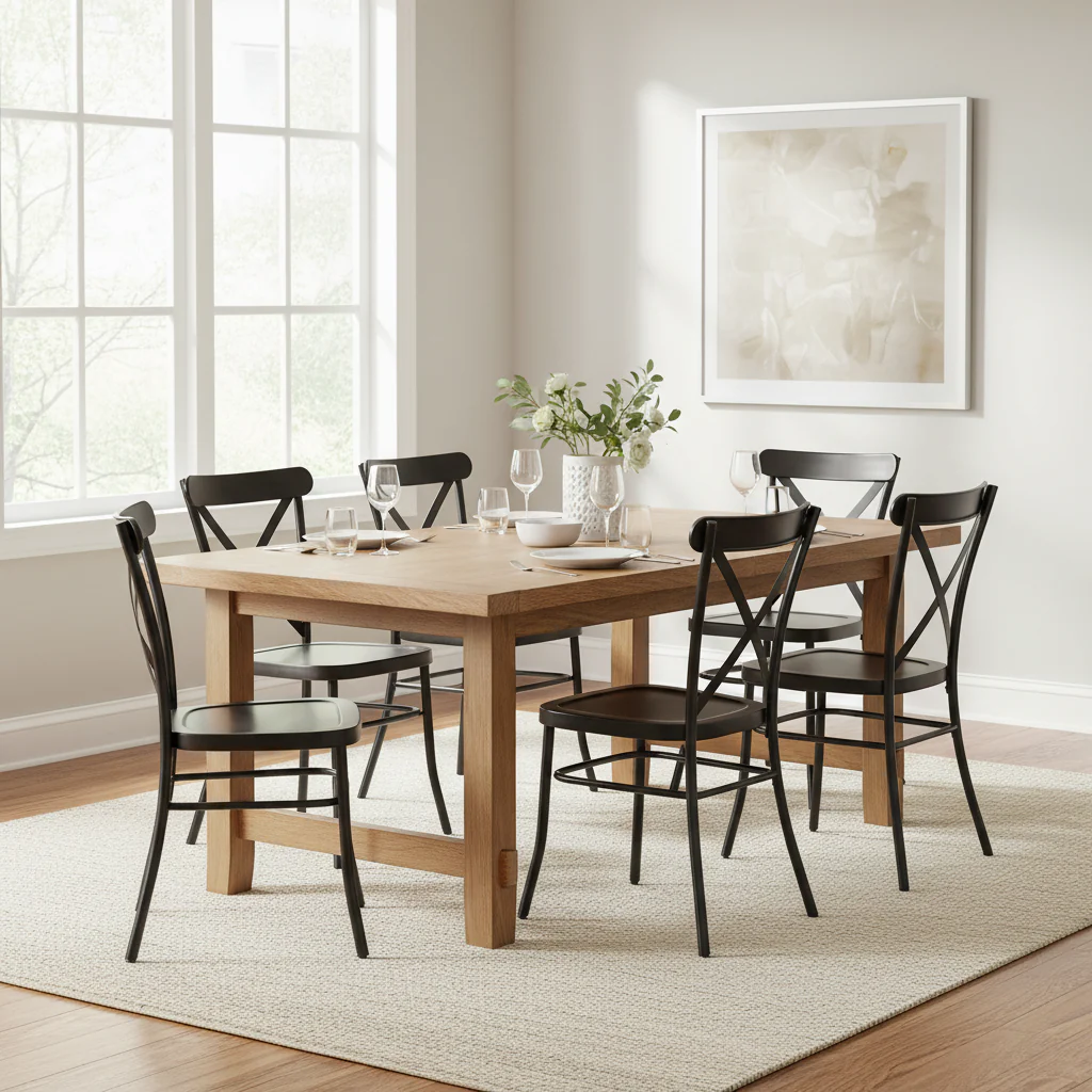 Metal Dining Chairs (Set of 2)