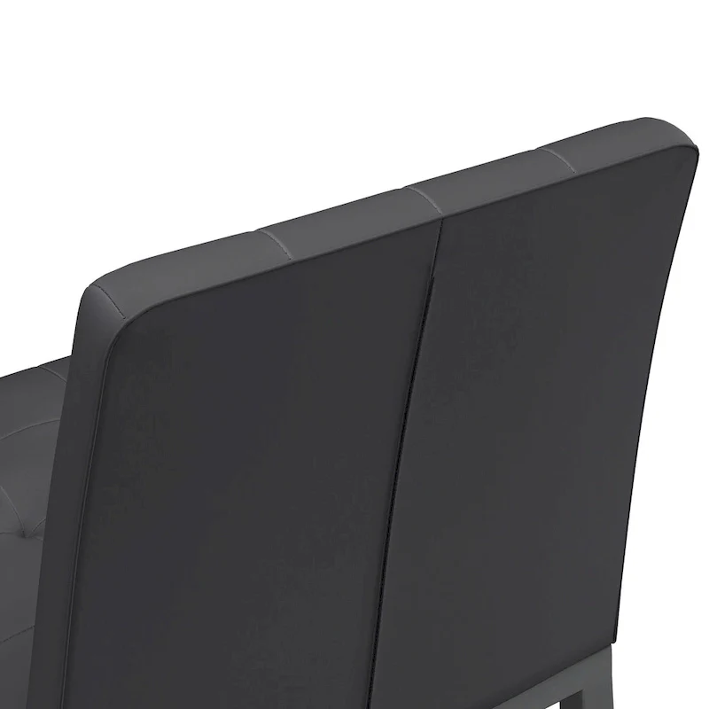 Modern High Bar Stools Set of 2, Kitchen Stool Island with PU Backrest, Gaming Chair with Metal Legs and Footstool