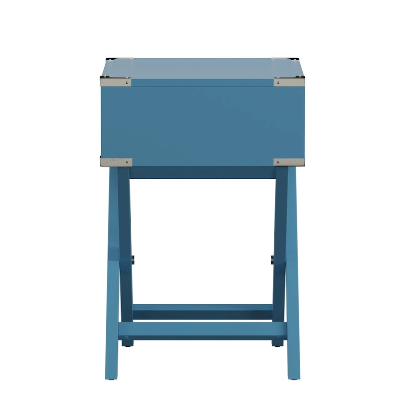 Kenton X Base Wood Accent Campaign Table by iNSPIRE Q Bold