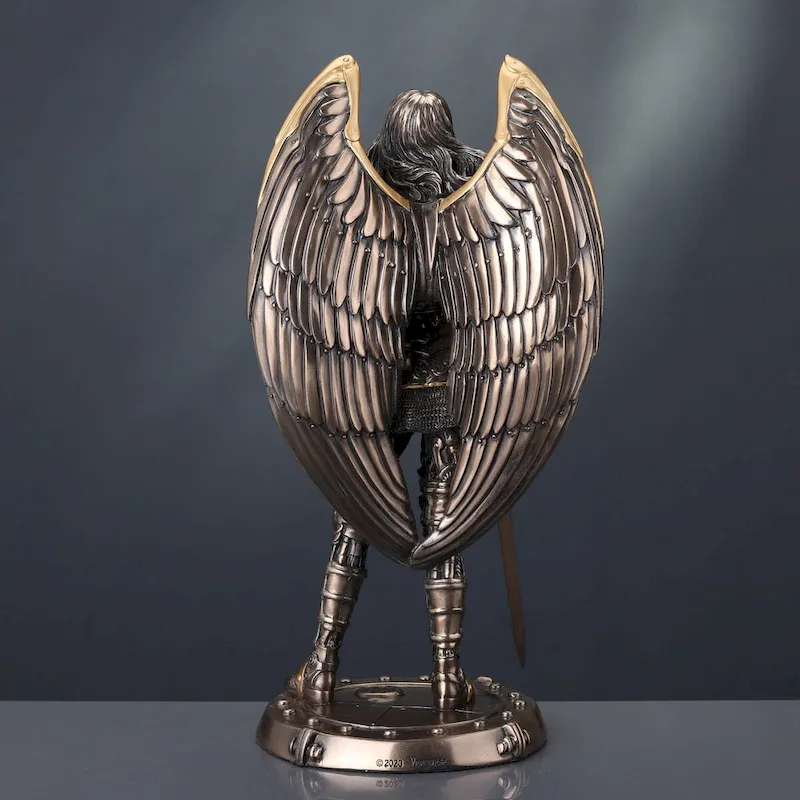 9.65  H STEAMPUNK MECHANICAL ANGEL Cold Cast Bronze - 4.13 x5.12 x9.65