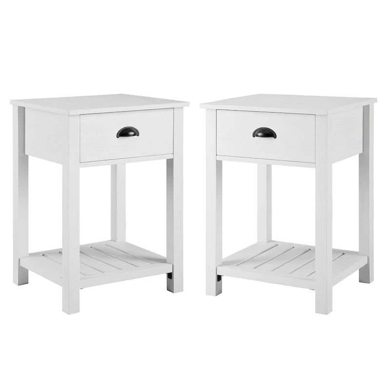 Middlebrook One-Drawer Farmhouse Nightstand, Set of 2
