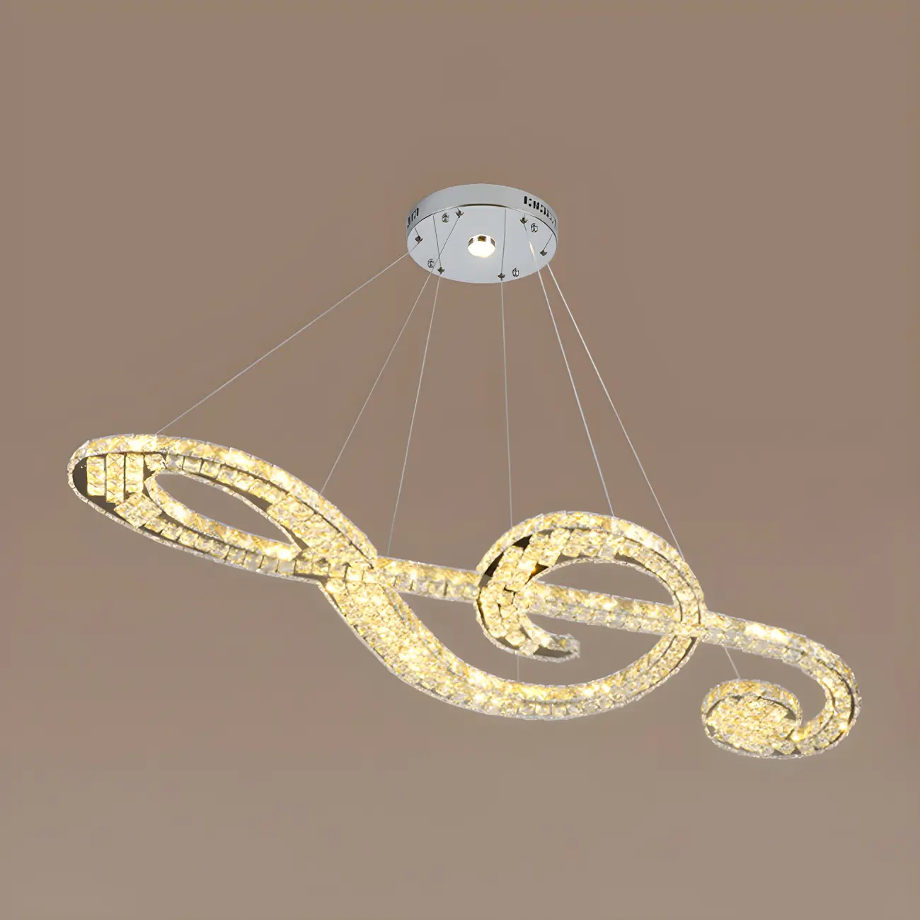 Artistic Modern Crystal 2-Light Island Pendant Light