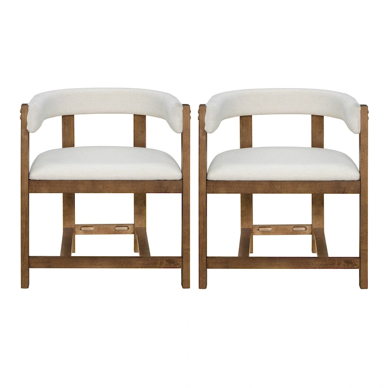 Christopher Knight Home - Bennett Elegant Barrel-Back Dining Armchair Set of 2