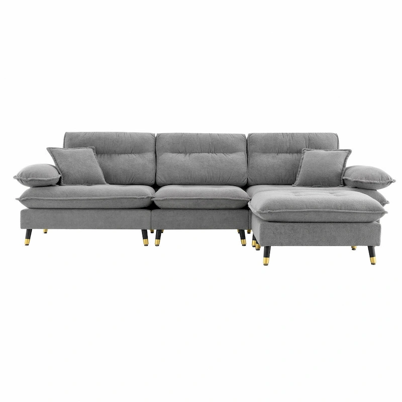 L shaped Convertible Sectional Sofa