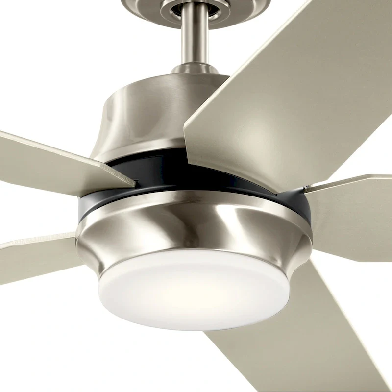 Kichler Maeve 52 inch LED Ceiling Fan Brushed Stainless Steel with Brushed Nickel Blades