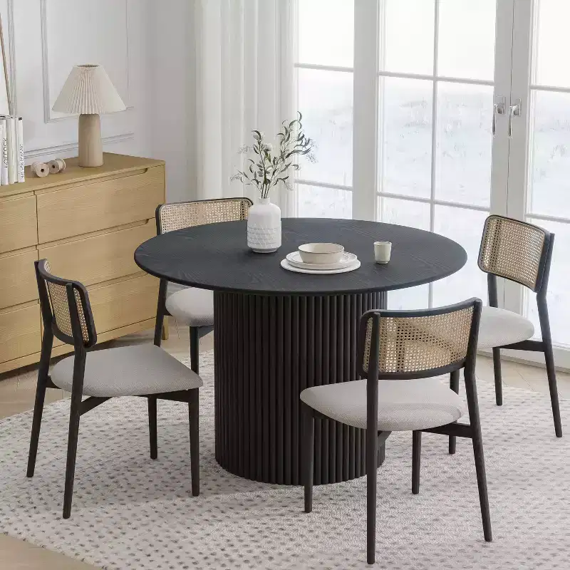 46 Round Solid Wood Dining Table Kitchen Tables
