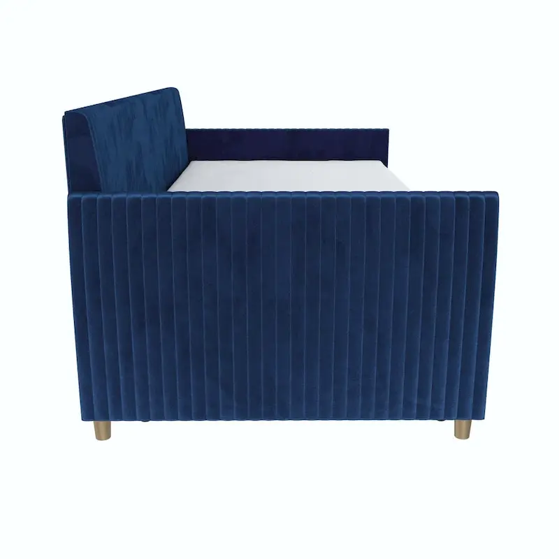 Daphne Upholstered Twin Daybed with Roll Out Trundle