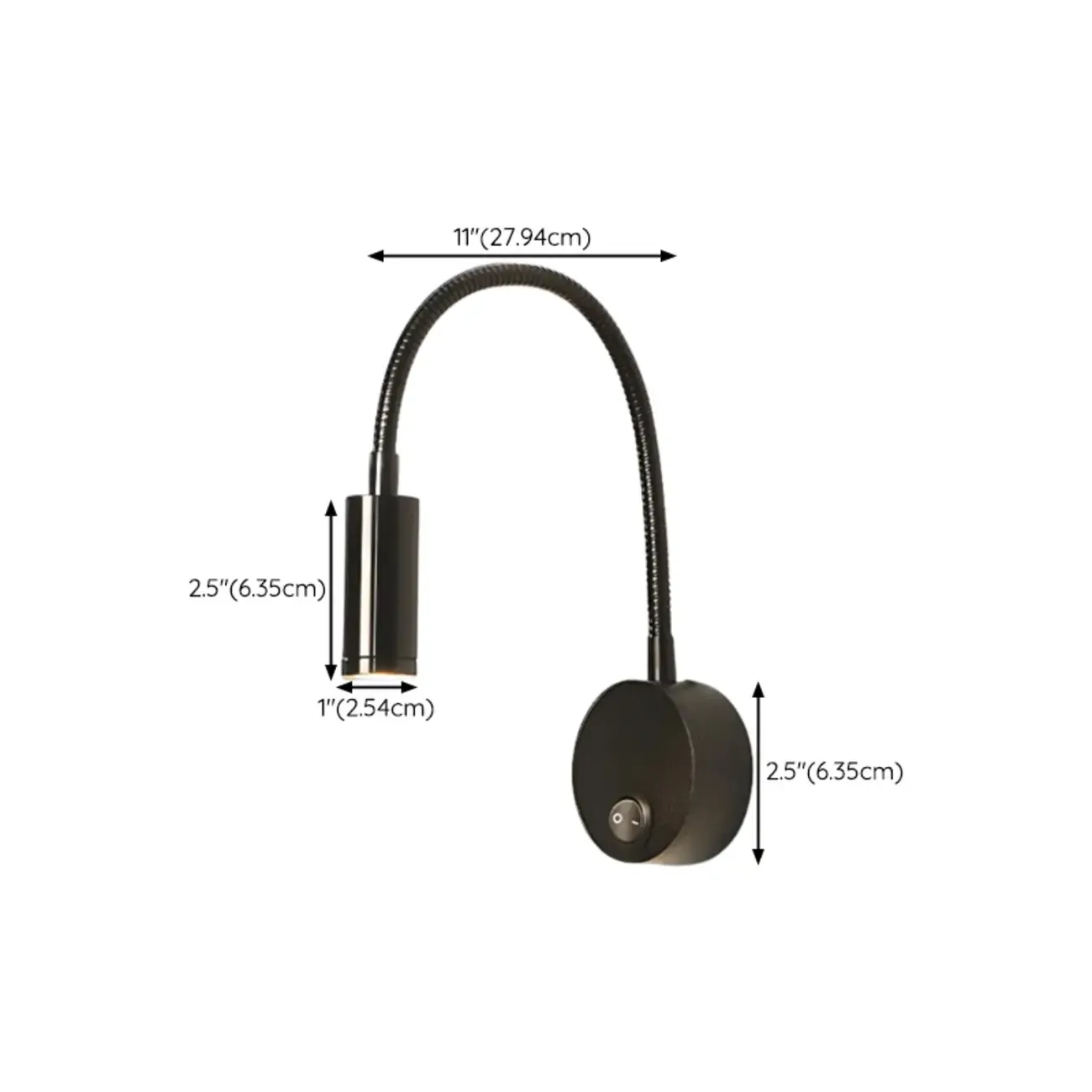 Sleek Adjustable Metal LED Wall Sconce with Acrylic Shade