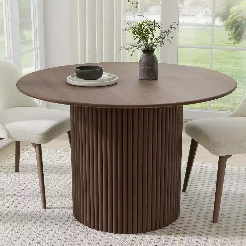 46 Round Solid Wood Dining Table Kitchen Tables